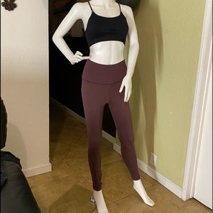 Set leggings and top color henna and black top